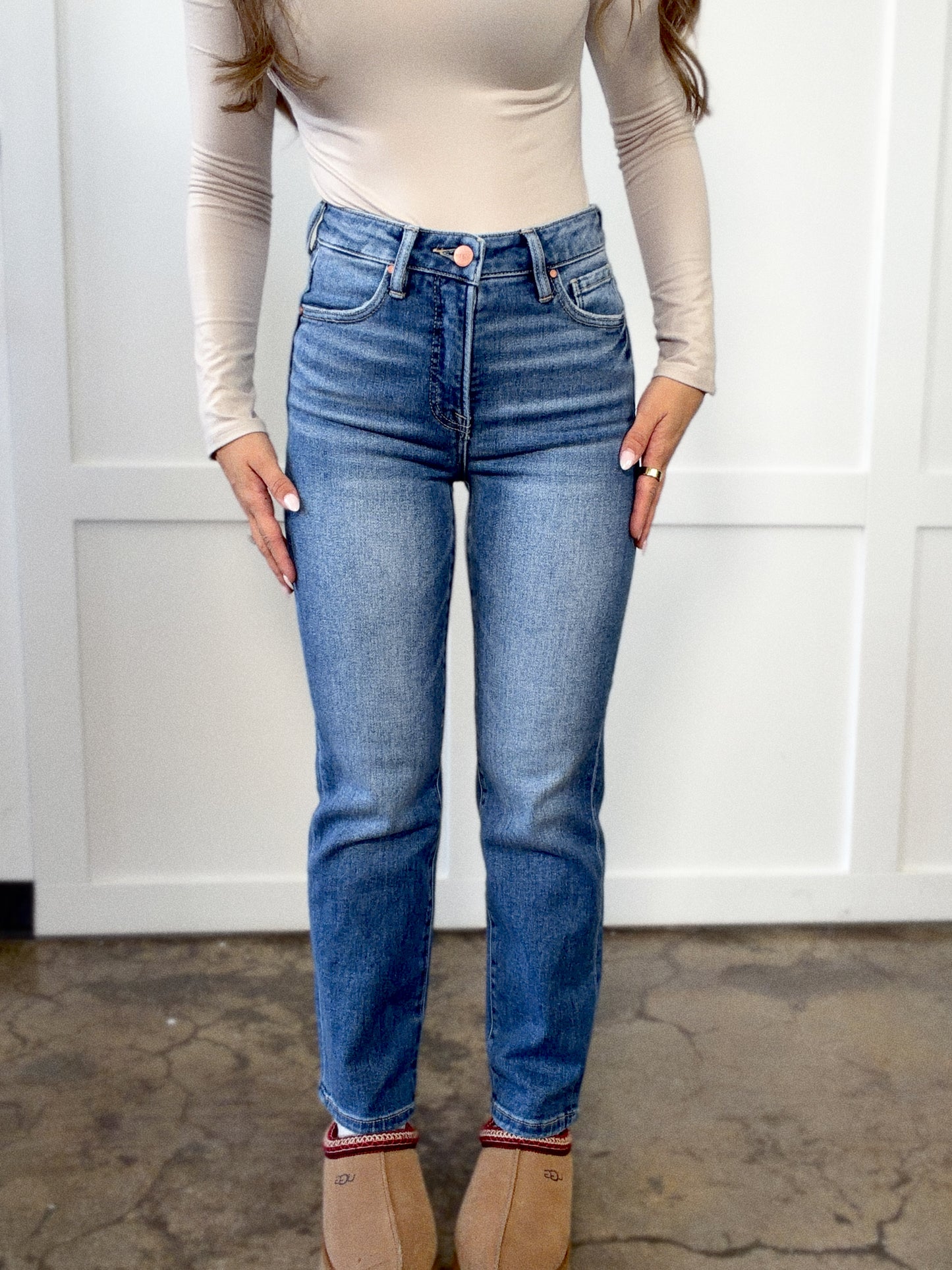 Emily Tummy Control Cropped Jeans