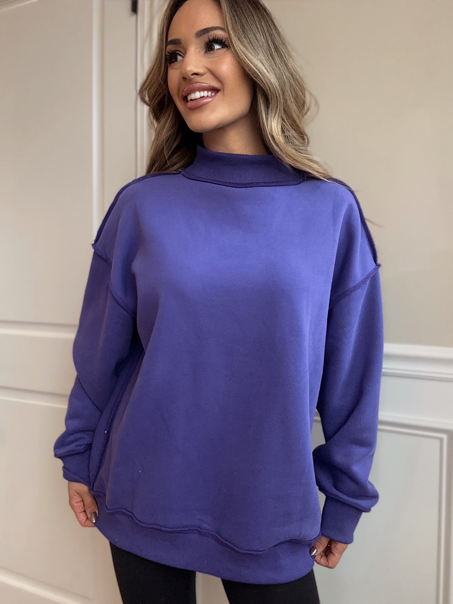 Tilly Oversized Mockneck Crew - ALL COLORS