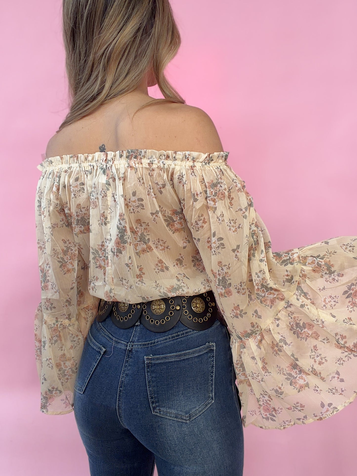 Lennon Off The Shoulder Floral Top