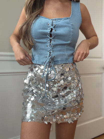Best Of Both Worlds Sequin Skirt