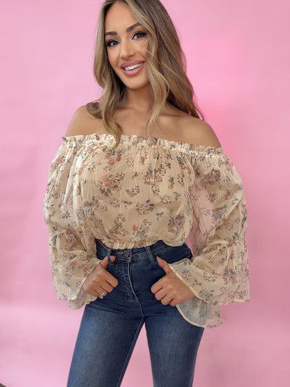Lennon Off The Shoulder Floral Top