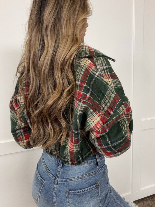 Mistletoe Moments Plaid Jacket