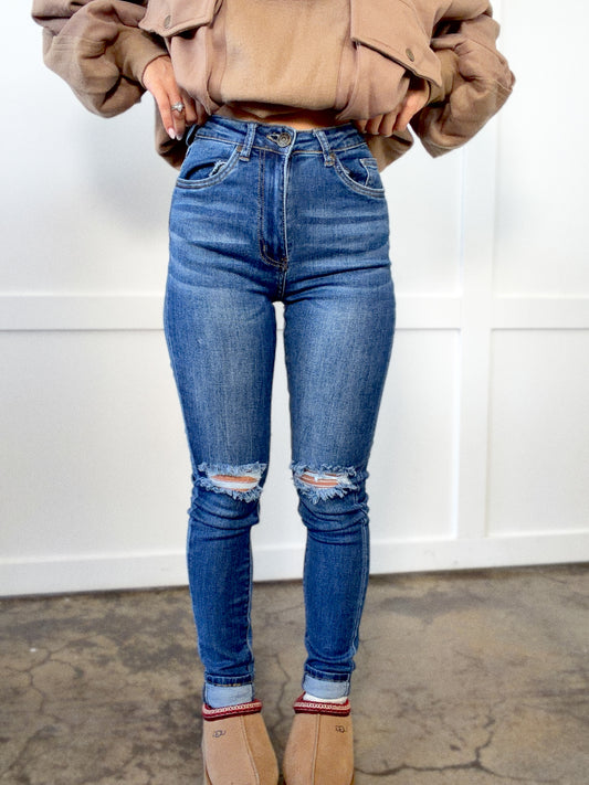Kimber Distressed Skinny Jeans