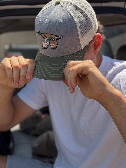 Flying Mallard Embroidered Trucker Hat