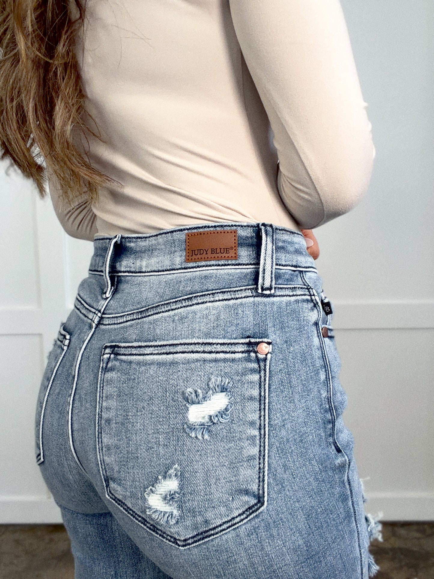 Kennedy Mid Rise Straight Leg Jeans