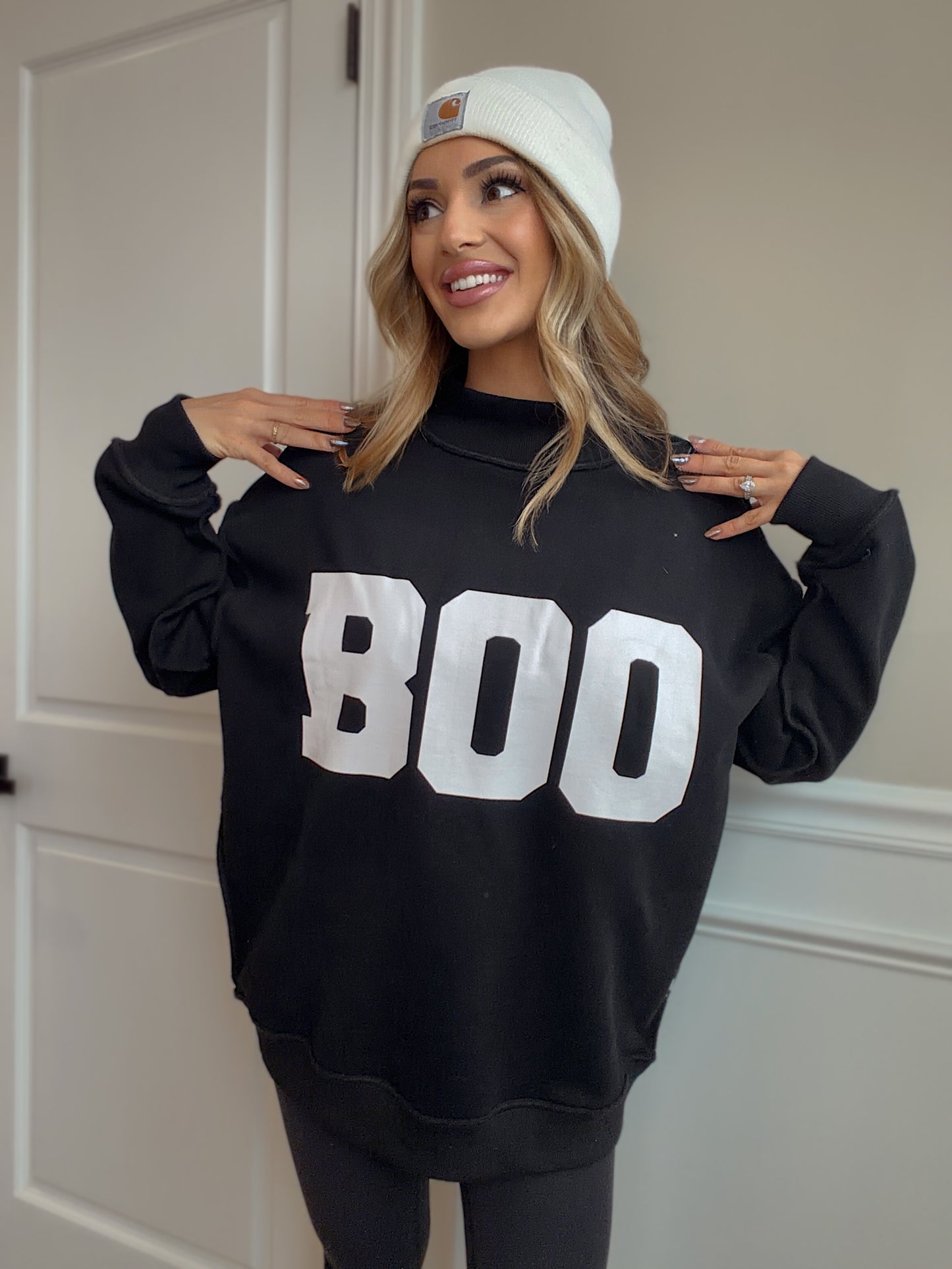 Tilly BOO Reversible Oversized Mockneck Crew