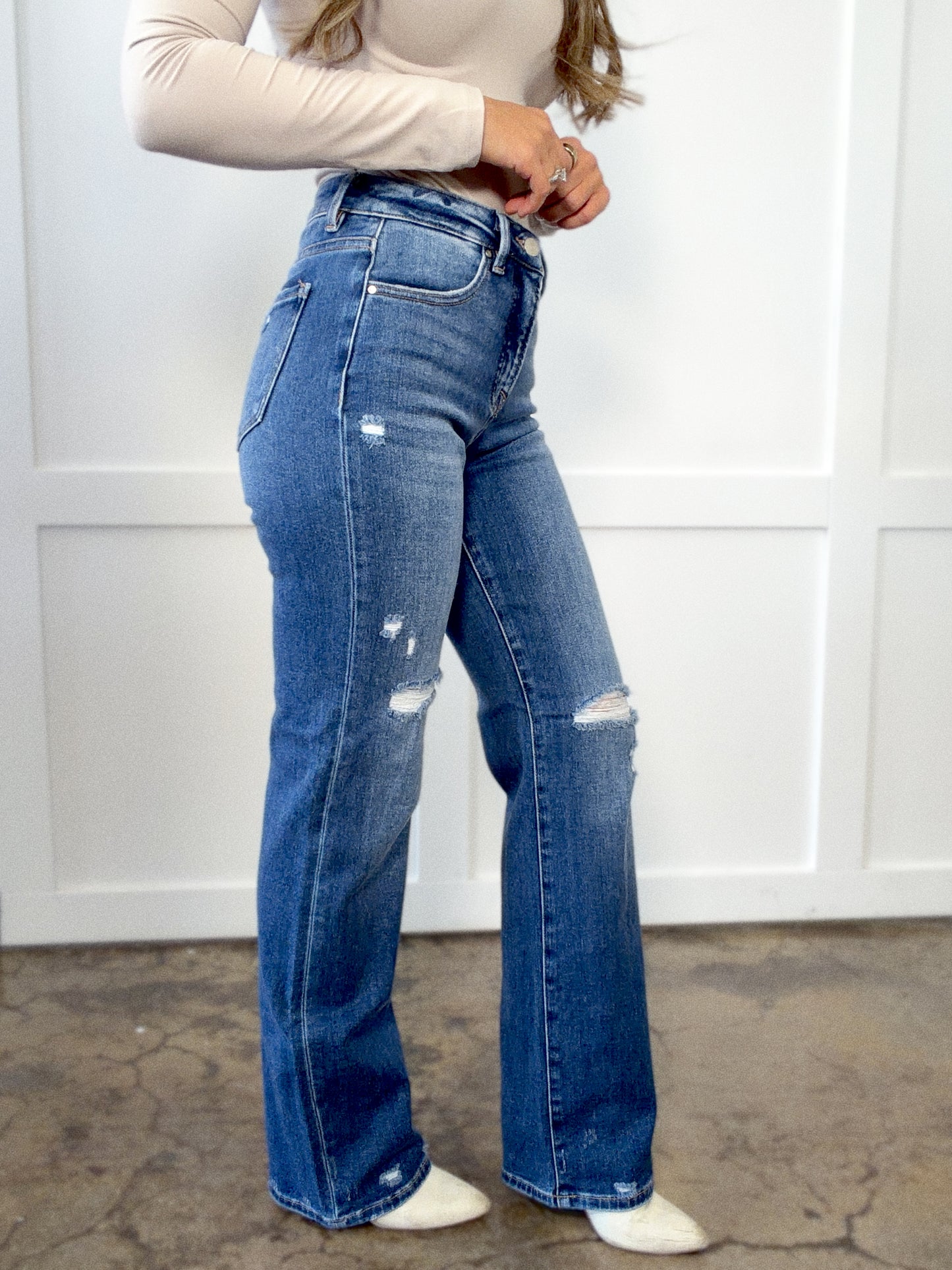 Jamie Tummy Control Straight Leg Jeans