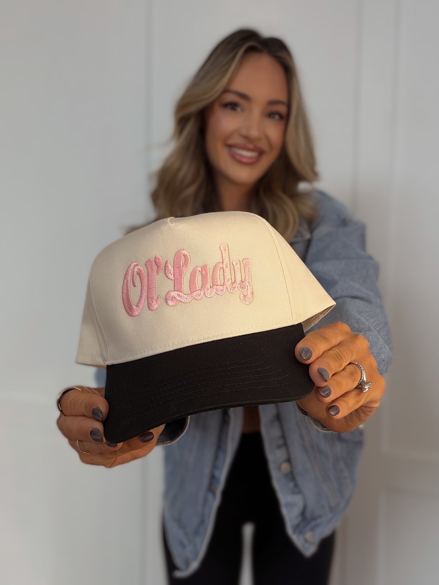 Ol Lady Embroidered Trucker Hat