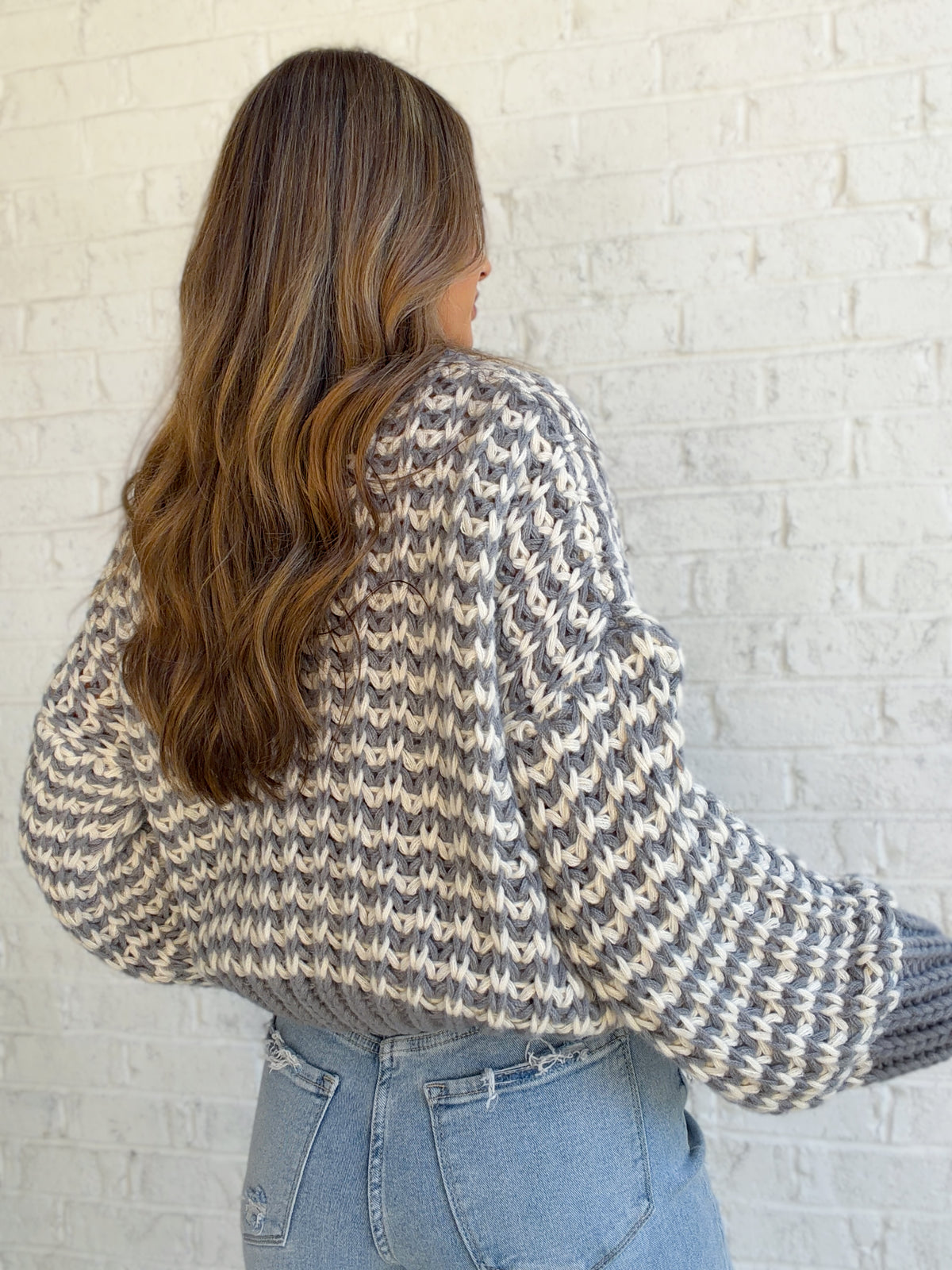 Silver Birch Chunky Knit Cardigan