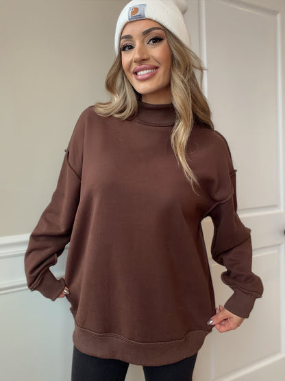 Tilly Oversized Mockneck Crew - ALL COLORS