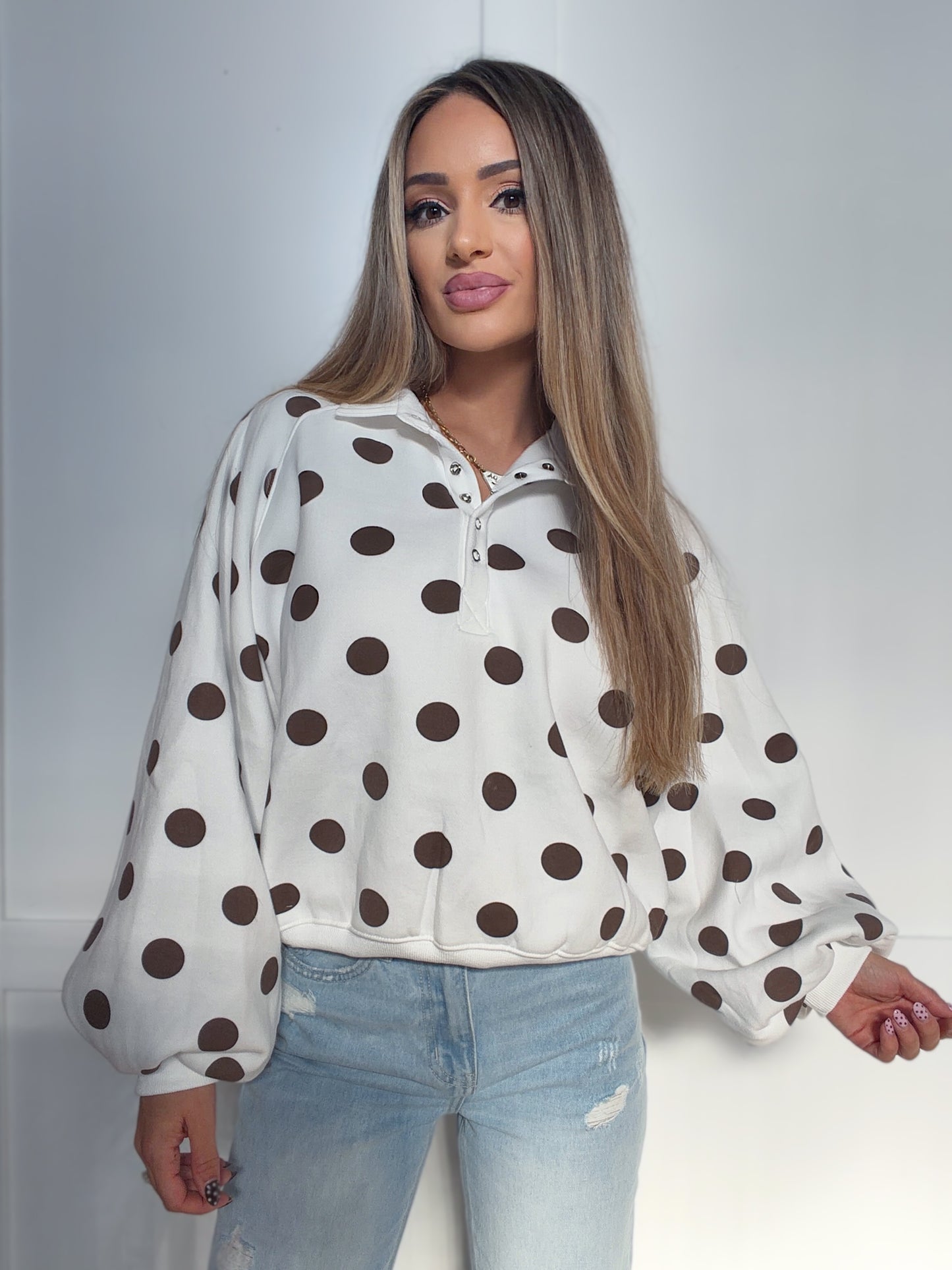 Aurora Quarter Button-Up Sweatshirt