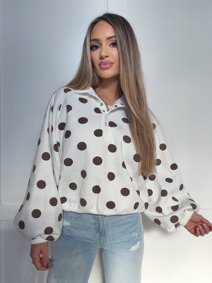 Aurora Quarter Button-Up Sweatshirt