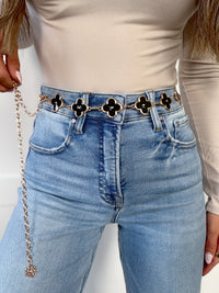 Lucky One Clover Chain Belt