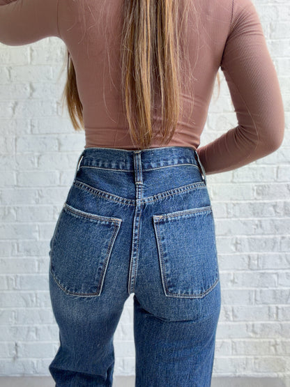 Clara High Rise Vintage Distressed Jeans