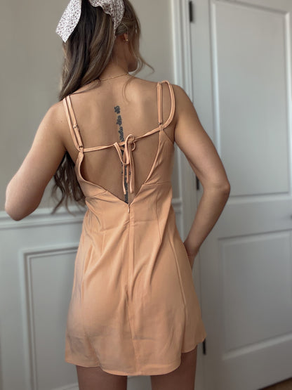 Claire Open Back Mini Dress