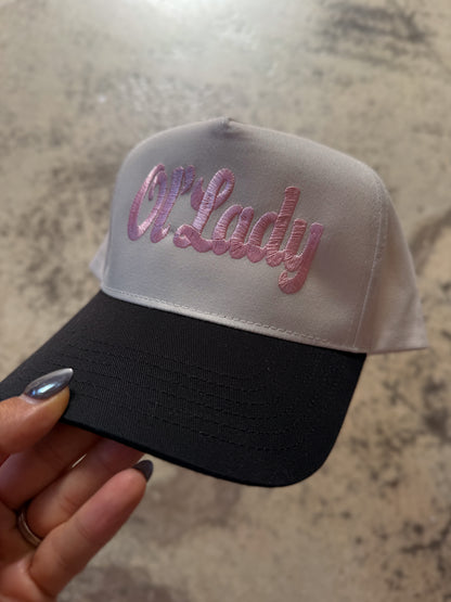 Ol Lady Embroidered Trucker Hat