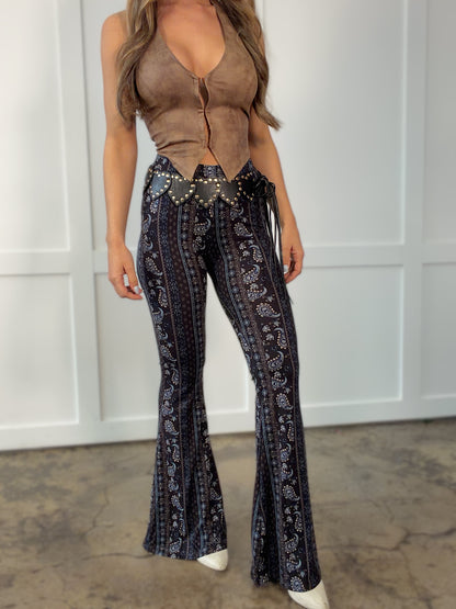 Boho Rodeo Flared Pants
