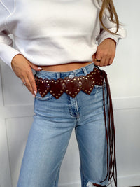 Frontier Sweetheart Studded Belt