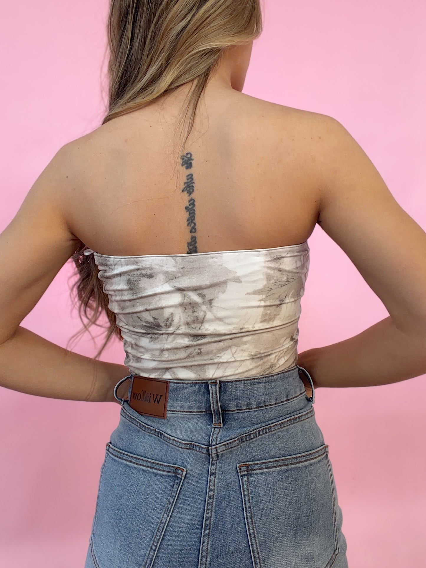 Taytum Woodland Camo Tube Top