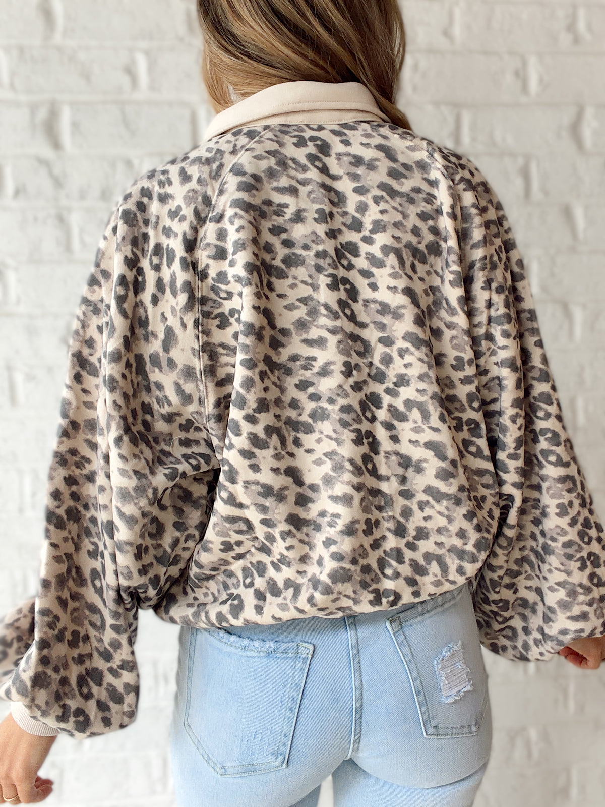 Jane Quarter Snap Button Sweatshirt