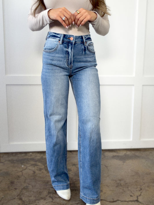 Blake High Rise Wide Leg Baggy Jeans