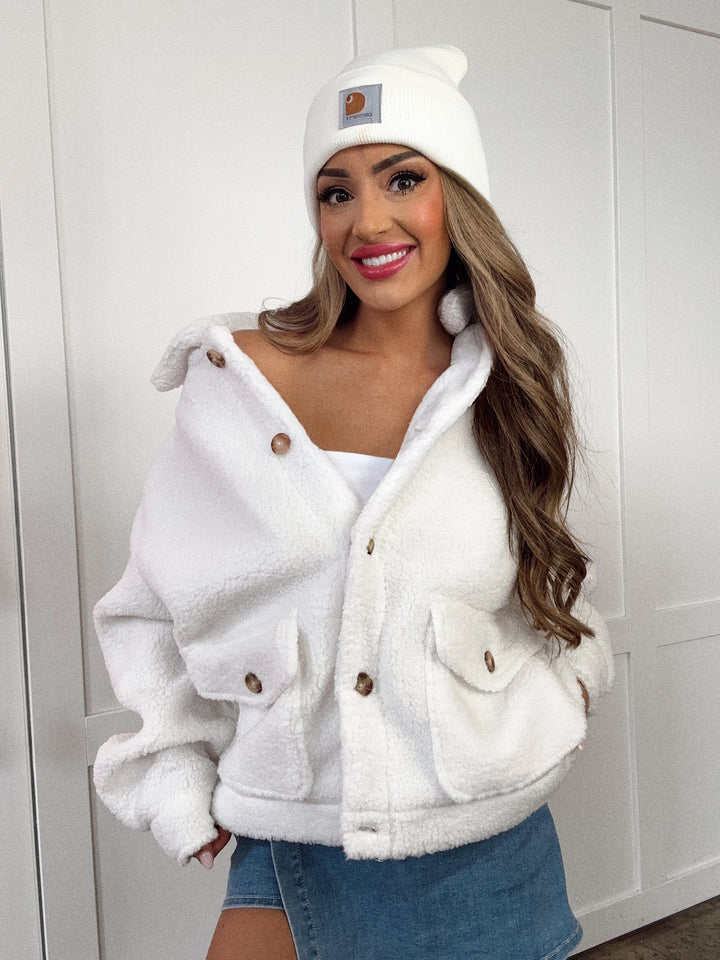 Huda Oversized Sherpa Jacket