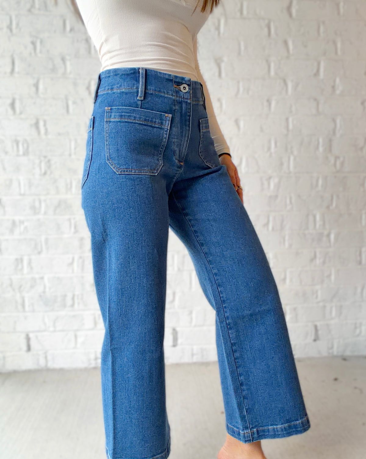 Blaire Cropped Denim Pants