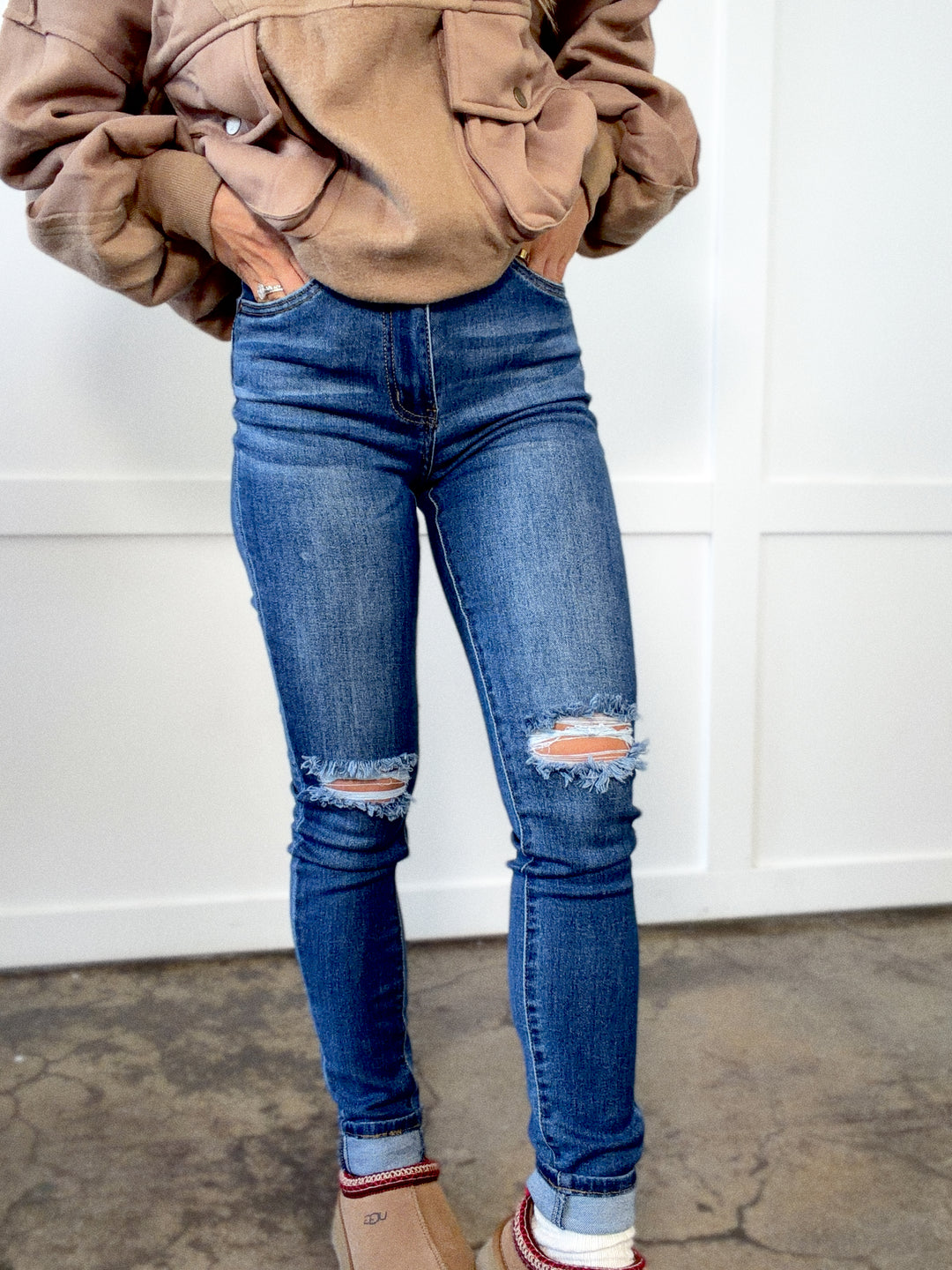 Kimber Distressed Skinny Jeans