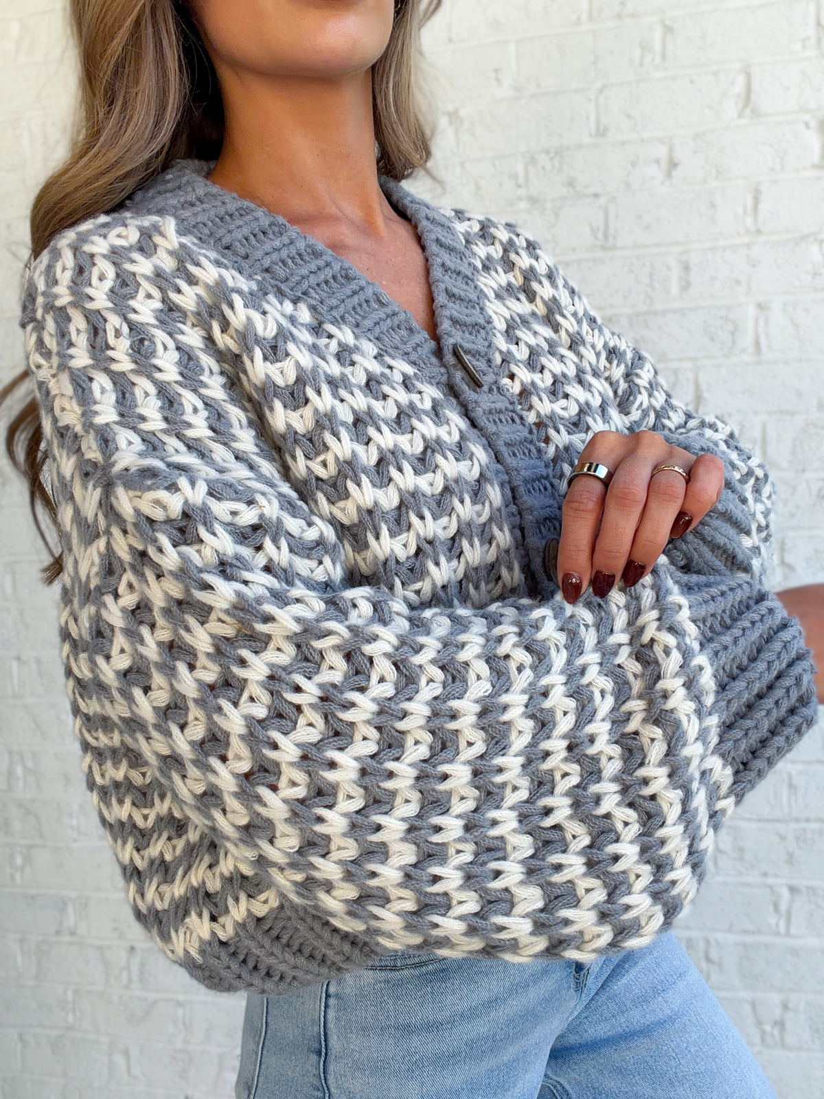 Silver Birch Chunky Knit Cardigan