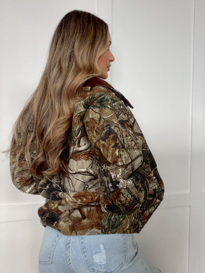 Laurel Oversized Drop Shoulder Camo Jacket