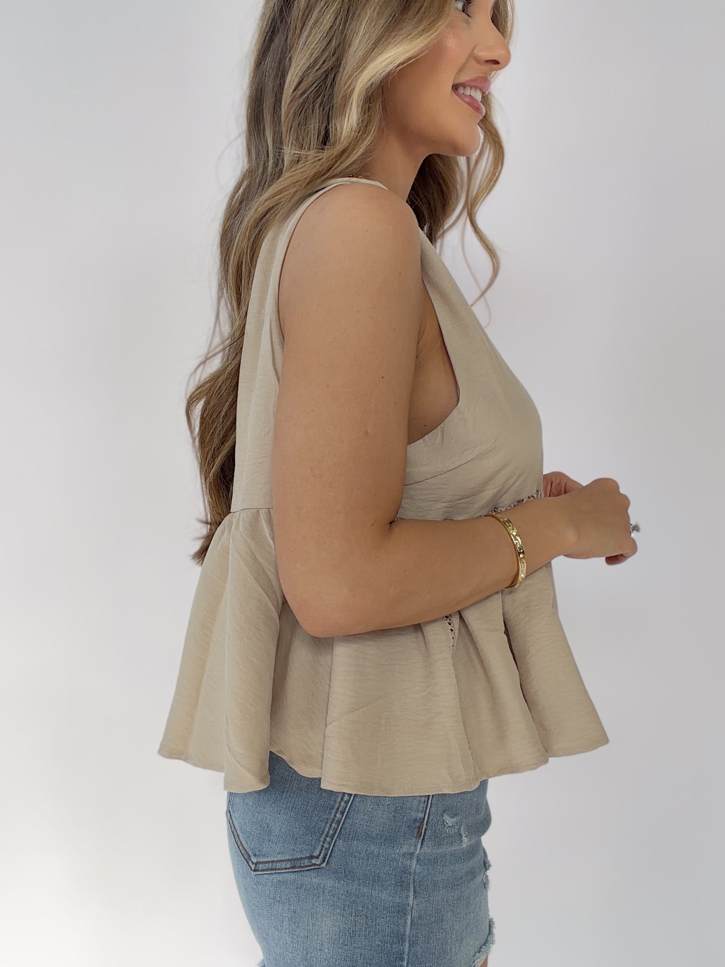 Collins Lace Trime Tank Top