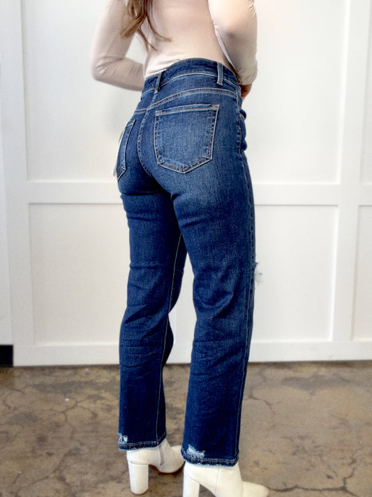 Wendy Cropped Straight Leg Jeans