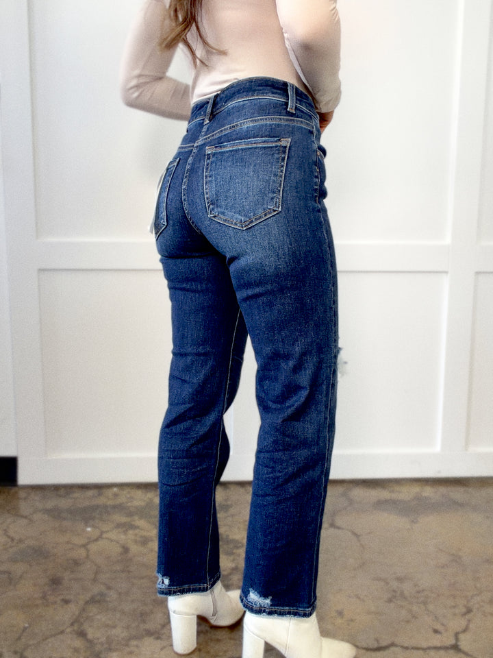 Wendy Cropped Straight Leg Jeans