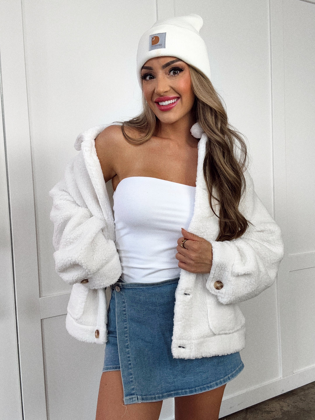 Huda Oversized Sherpa Jacket