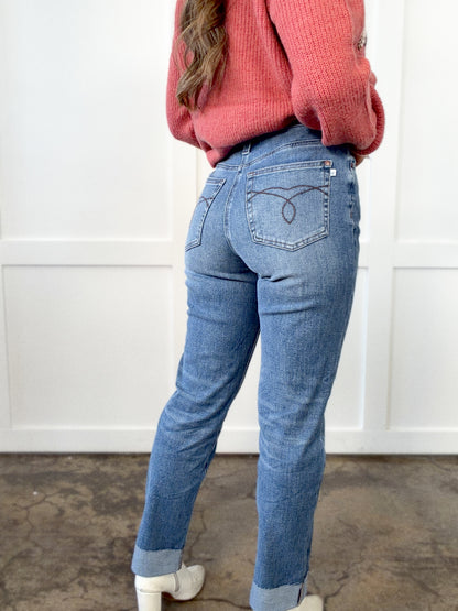 Off Beat Judy Blue Asymmetrical Jeans