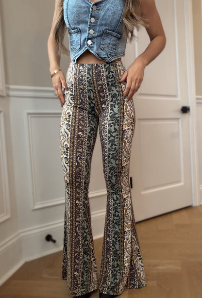 Wildflower Soul Boho Flared Pants