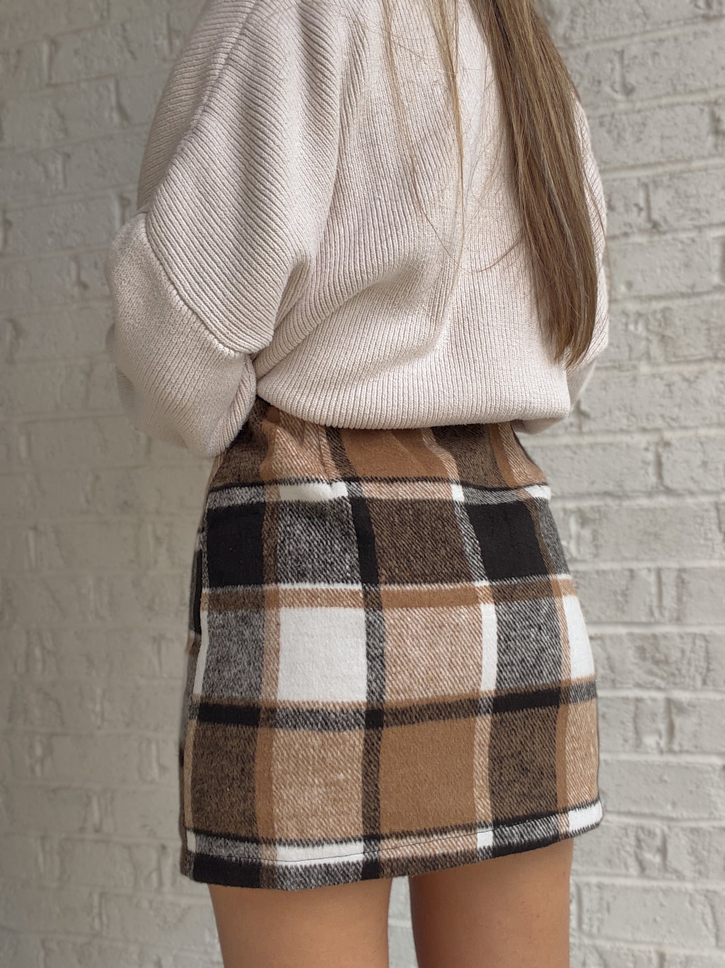 Merry Mae Plaid Mini Skirt