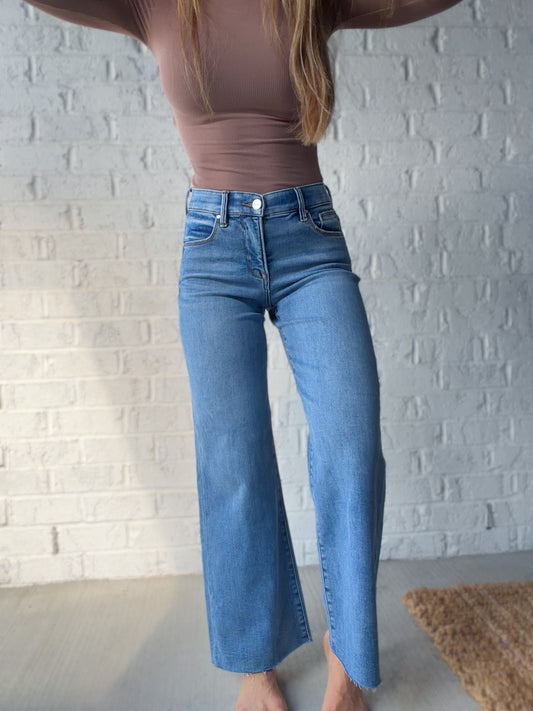 Emery Cropped Wide Leg Risen Jeans