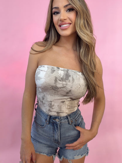Taytum Woodland Camo Tube Top