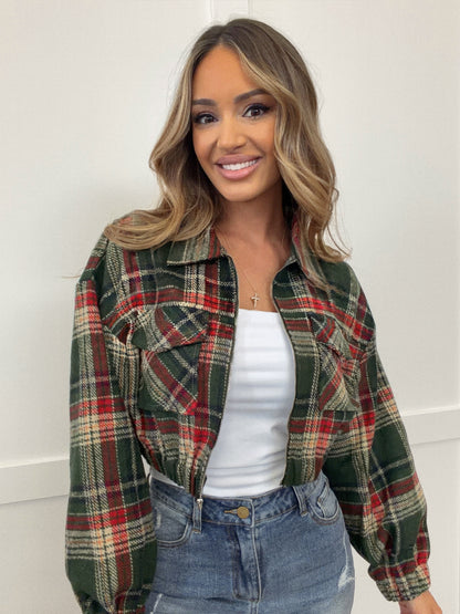 Mistletoe Moments Plaid Jacket