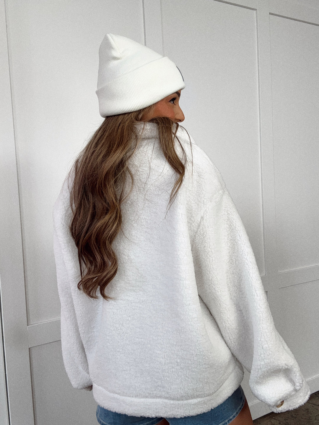 Huda Oversized Sherpa Jacket