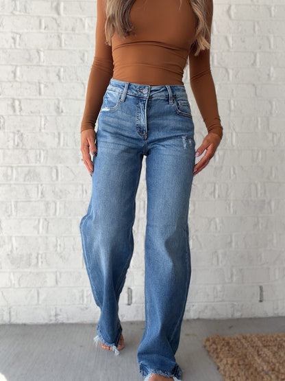 Monroe Tummy Control Baggy Risen Jeans
