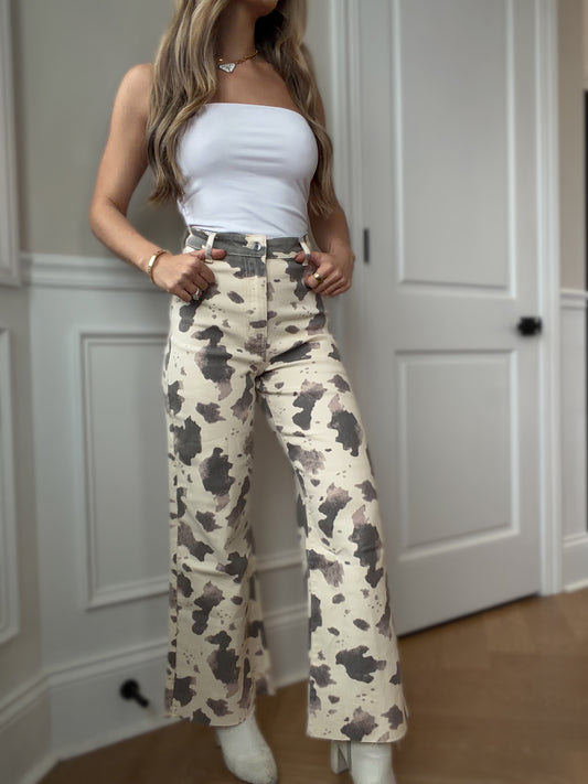 Raven Wide Leg Denim Pants