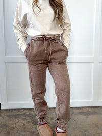 Beau Acid Wash Fleece Sweatpants