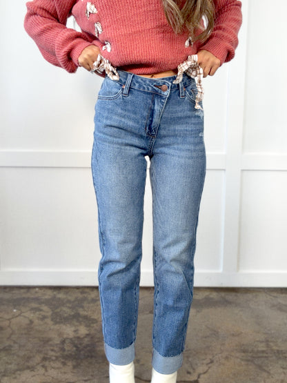 Off Beat Judy Blue Asymmetrical Jeans