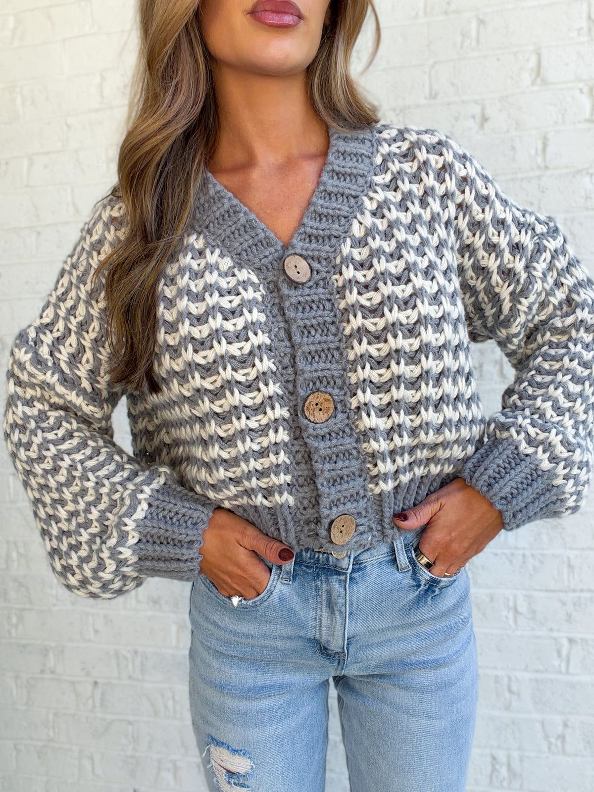 Silver Birch Chunky Knit Cardigan