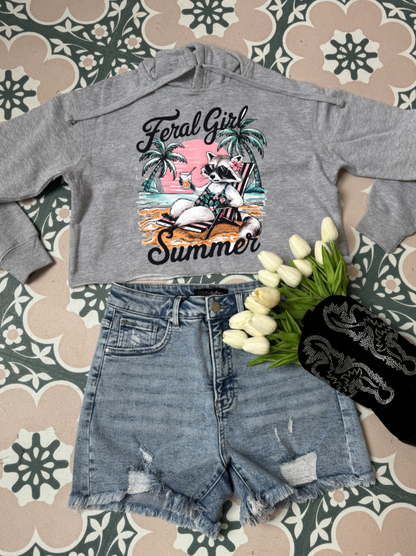 Feral Girl Summer Graphic