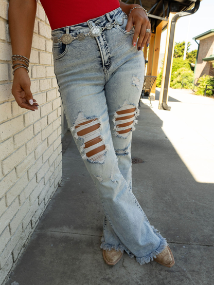 Viral Lainey Tummy Control Flare Jeans