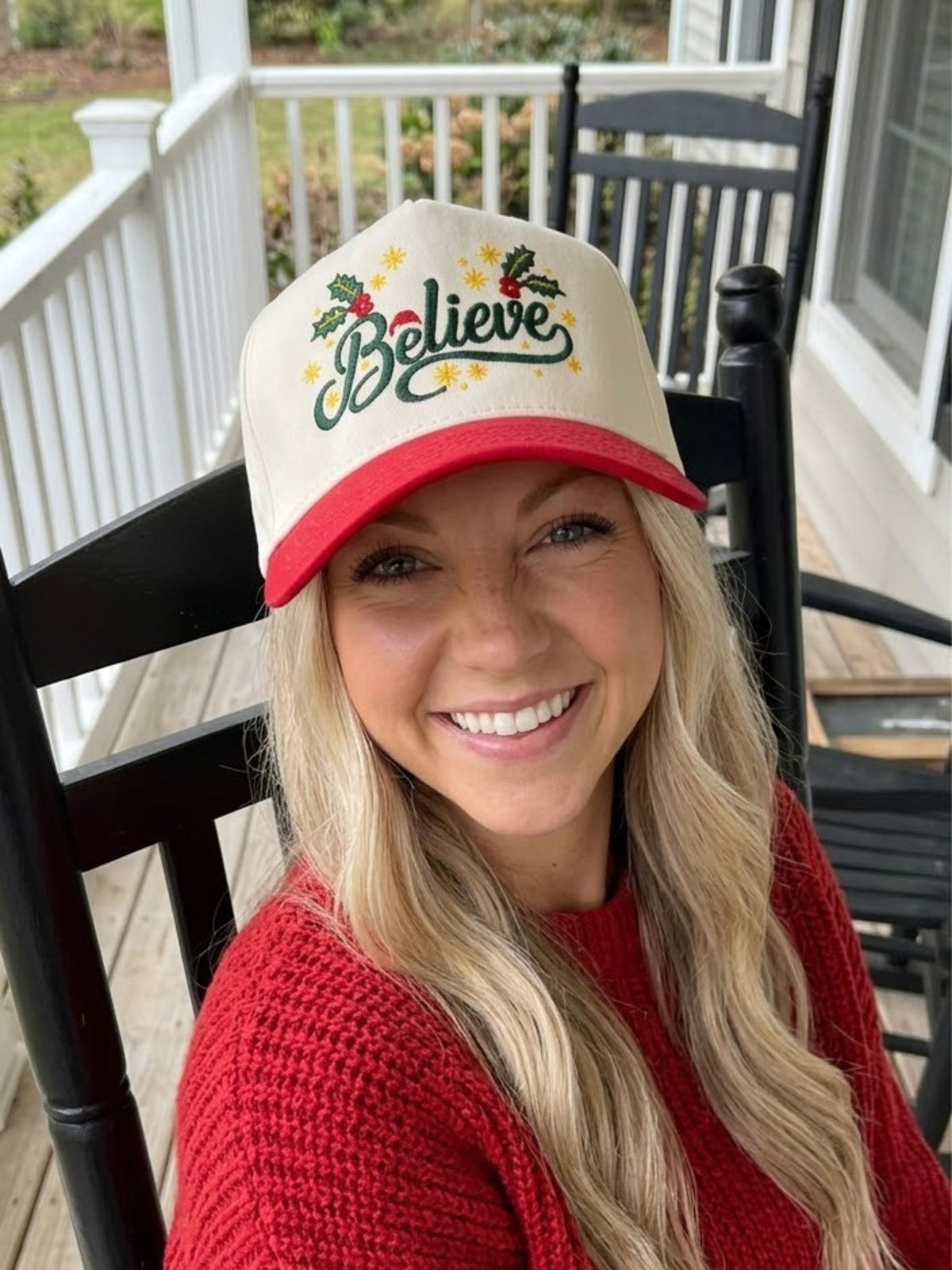 Believe Embroidered Trucker Hat