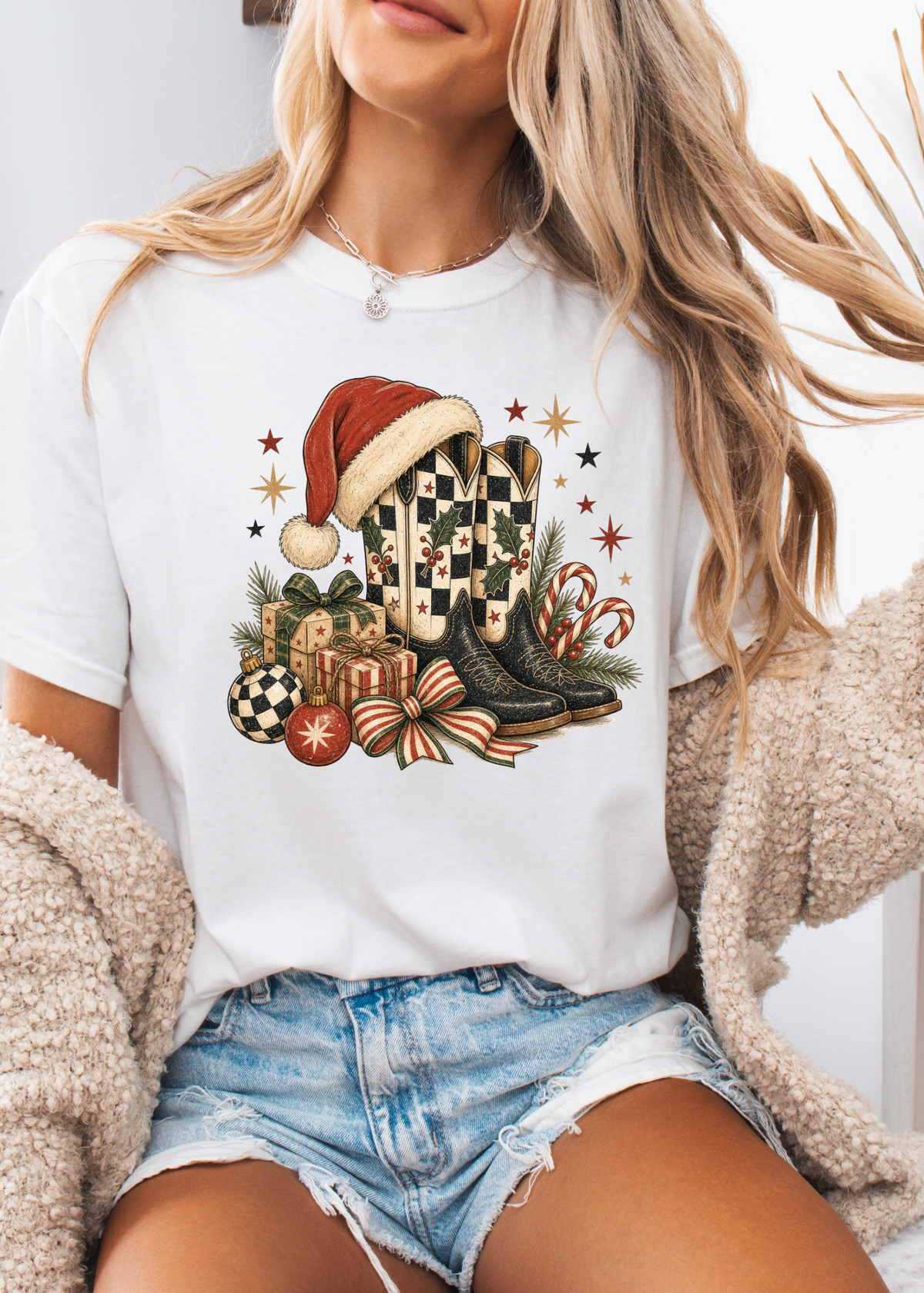 Christmas Cowgirl Graphic